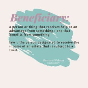 Special Needs Trusts defining Beneficiary